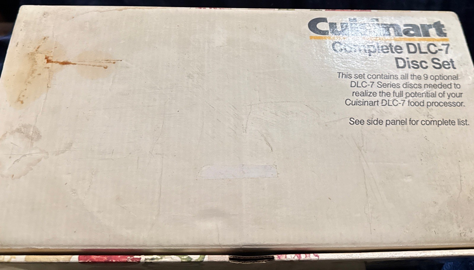 Vintage Cuisinart Complete DLC-7-070 DLC-7 Set Of 9 Made In Japan 9 Discs