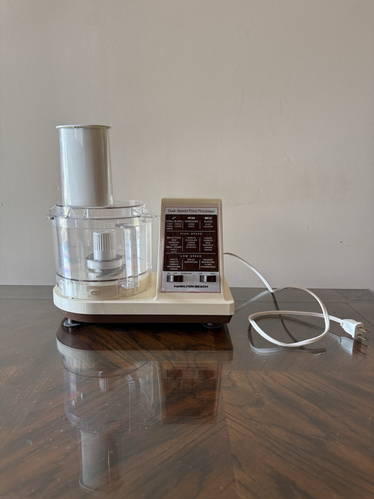 Vintage Hamilton Beach 702-5 Dual-Speed Food Processor *Tested ~ Works Great