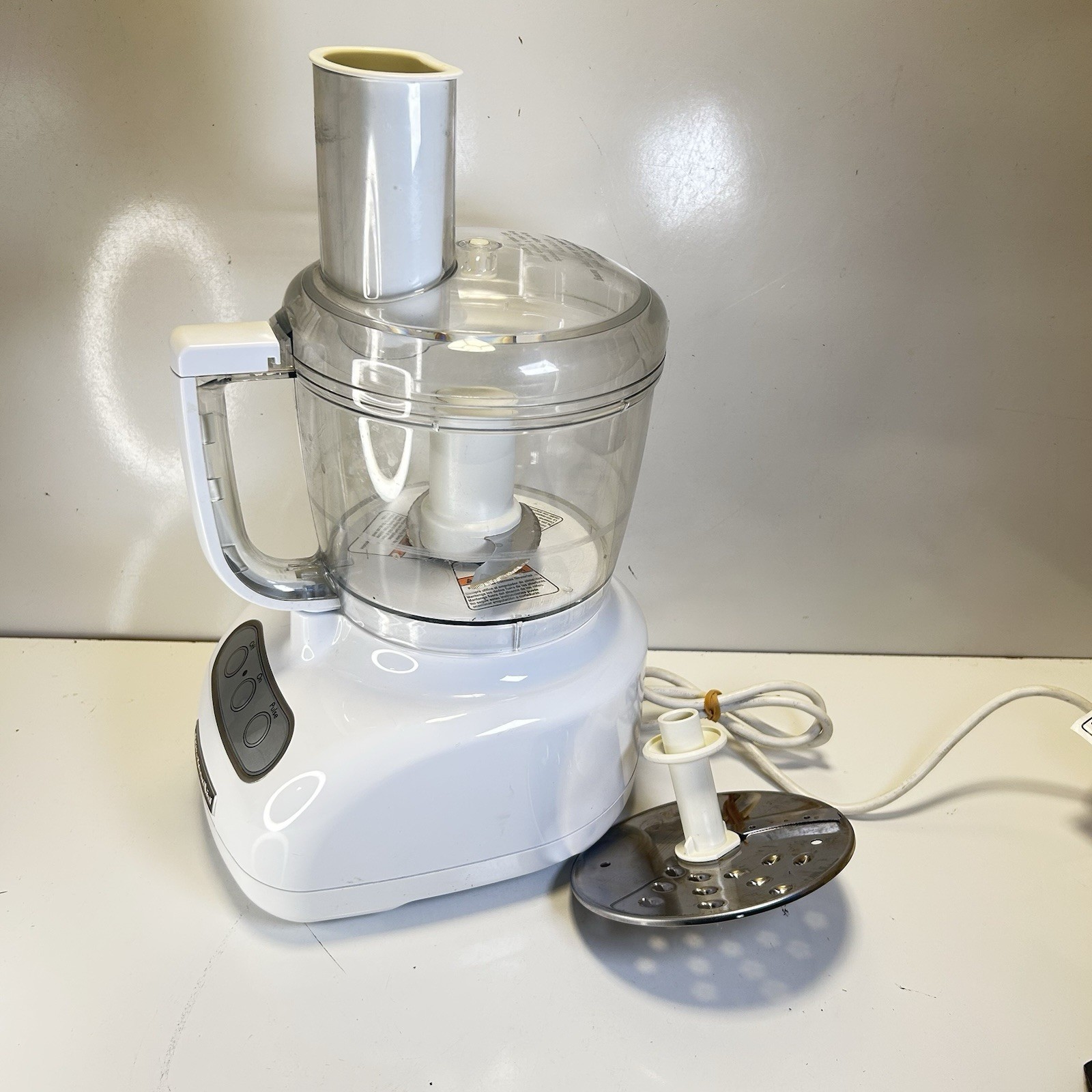 KitchenAid Food Processor KFP715WH2 White All Parts Included Works Great