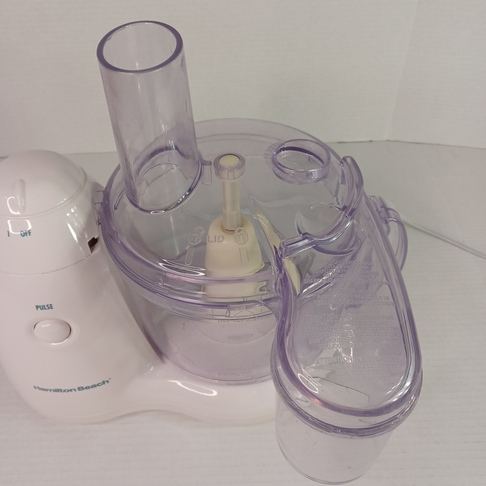 Work Bowl Lid Only For Hamilton Beach 70550R PrepStar Food Processor