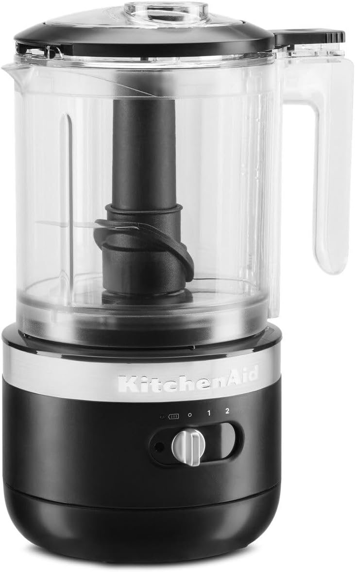 New KitchenAid KFCB519BM 5 Cups Food Chopper Rechargeable Cordless, Matte Black