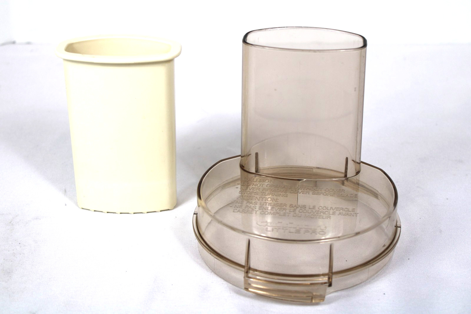 Cuisinart Little Pro Mini Food Processor Replacement Lid AMBER & Pusher Part