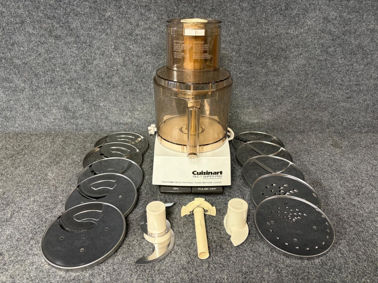Cuisinart DLC-7 Super Pro 14 Cup Food Processor Made in Japan with 10 Disc Set