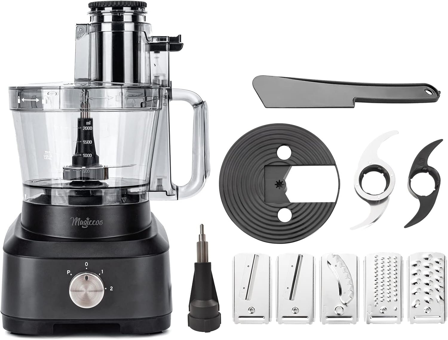 14 Cup Food Processor – XL Bowl Food Processor with Large Feed Chute, French Fry