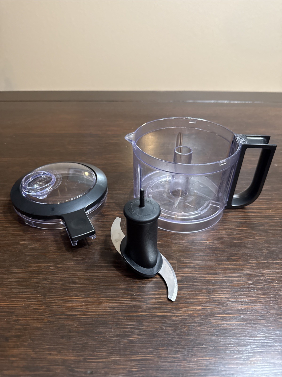 Genuine Kitchenaid KFC3516 Processor Work Mixing Bowl Cup Lid Top Cover w/ Blade