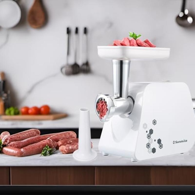 Electric Meat Grinder & Sausage Maker 1HP 1000W Stainless Steel Blade 3 Plates