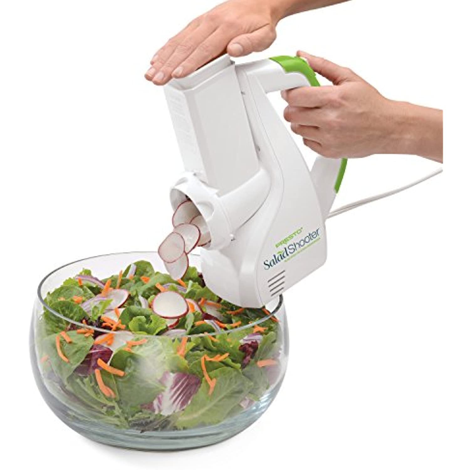 Presto Salad Shooter Electric Slicer/Shredder,White
