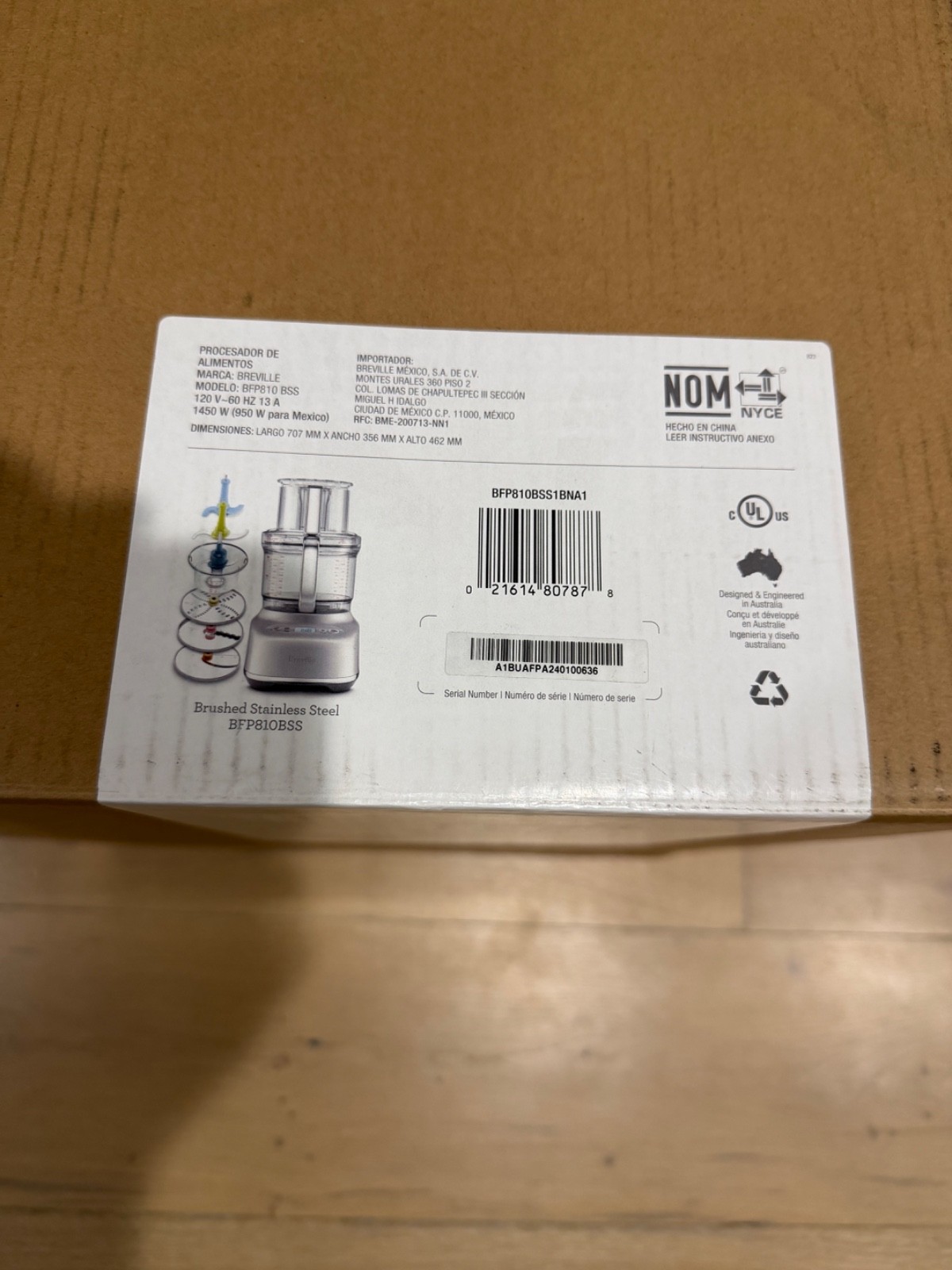 Breville BFP810 Sous Chef 1,400watt Food Processors, Brushed Stainless Steel