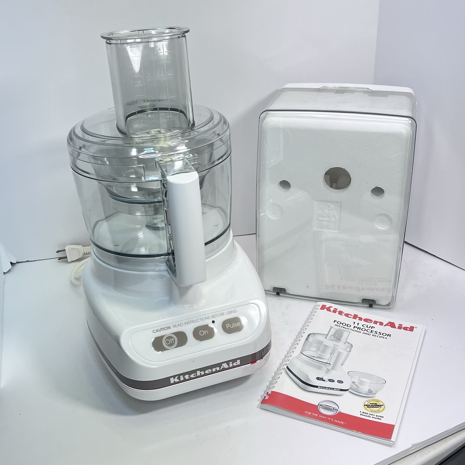 Kitchen Aid Food Processor 11 Cup Model KFP600 WHITE REFURBISHED