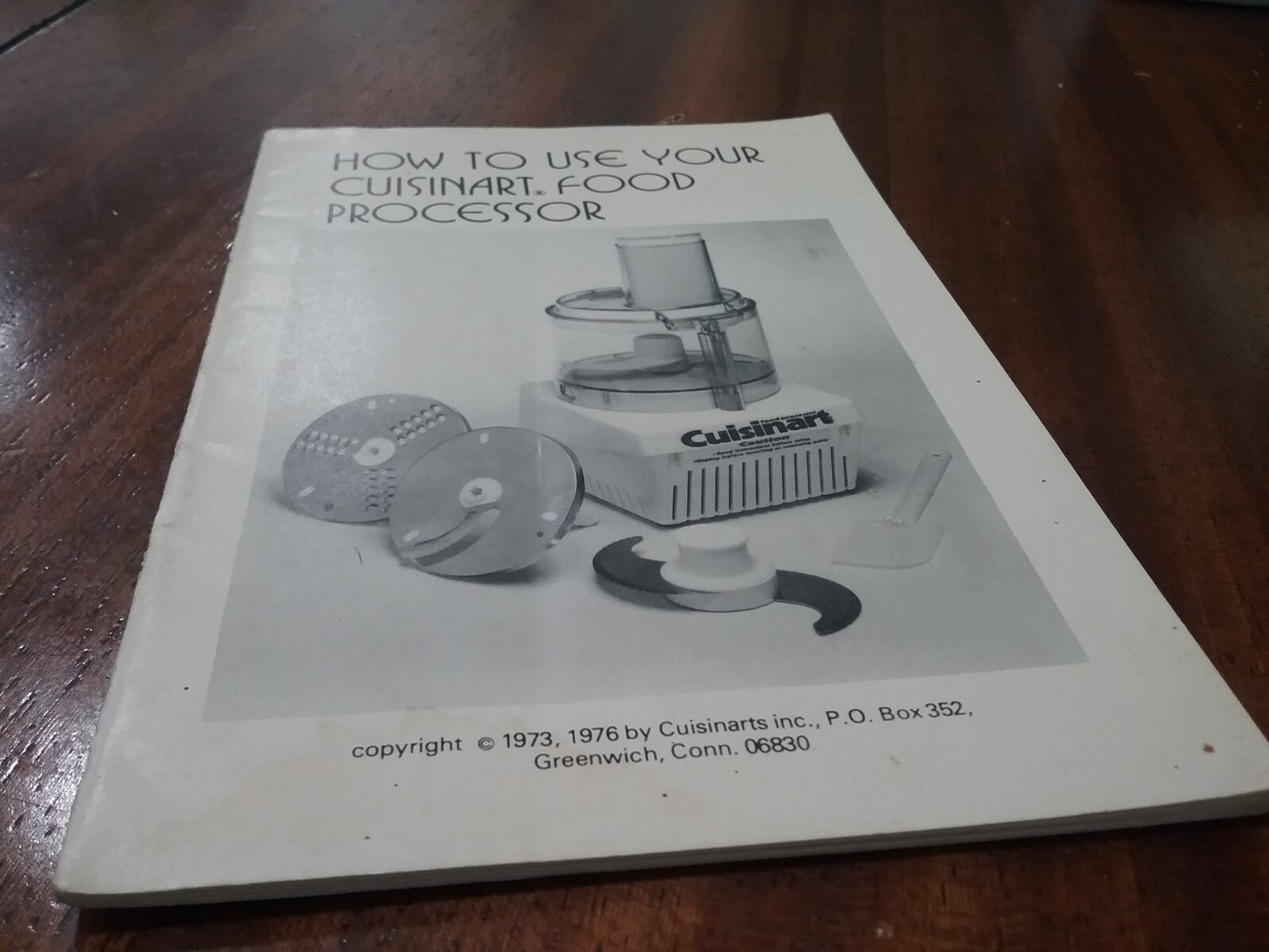 CUISINART FOOD PROCESSOR MANUAL INSTRUCTIONS MODEL CFP-9 ( 1973 )