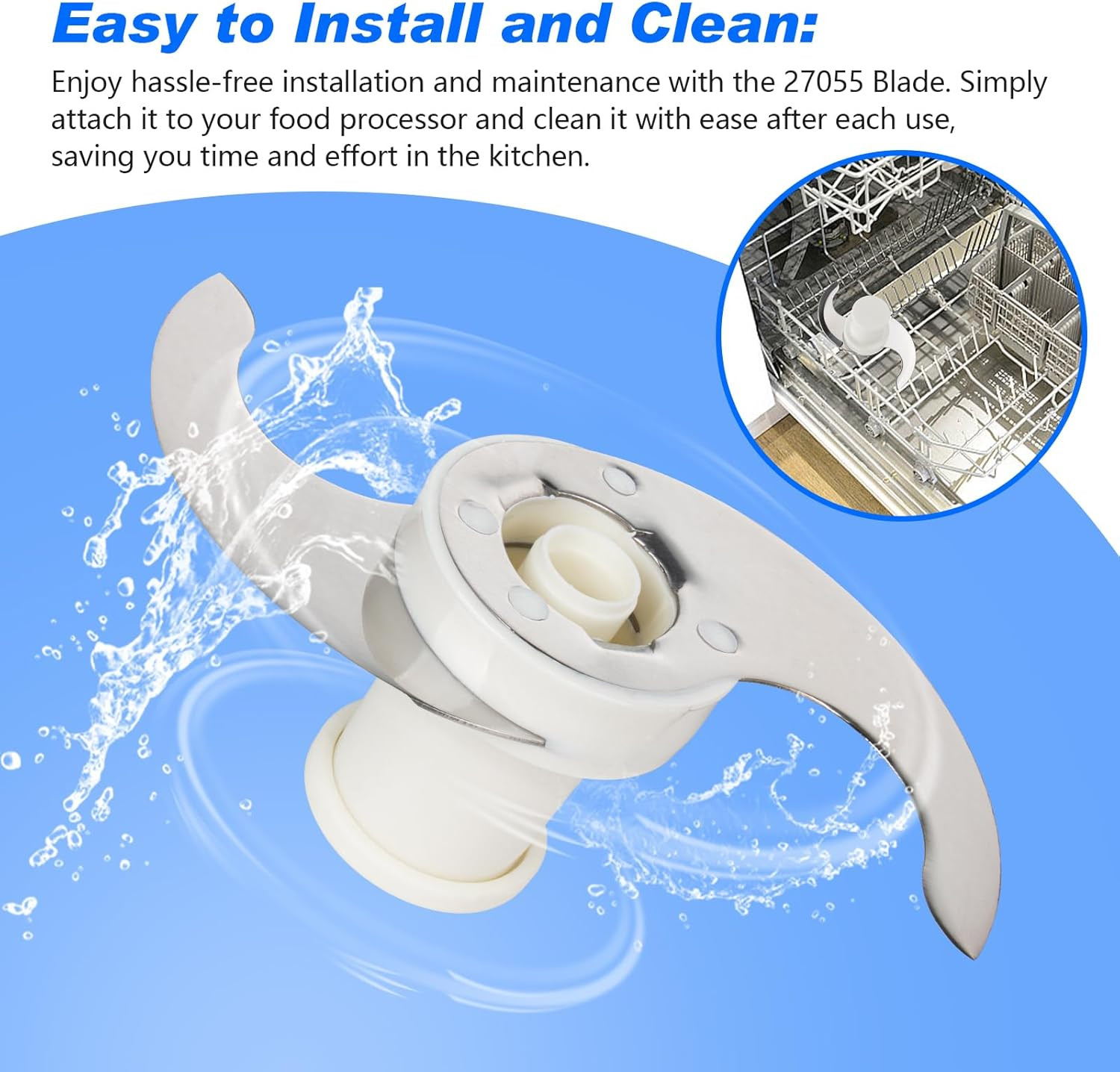 27055 S Blade丨Robot Coupe Blade Compatible with Robot Coupe Commercial Food Pro