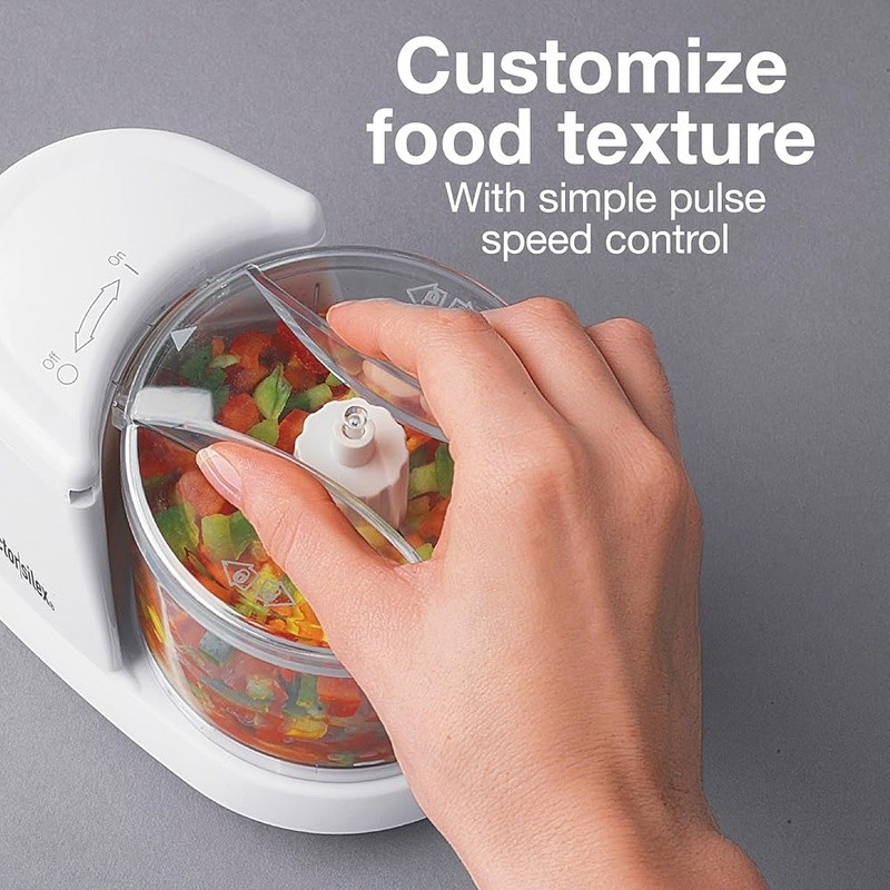 Mini Food Chopper Vegetable Processor Efficient Puree Chop Easy Clean Kitchen US