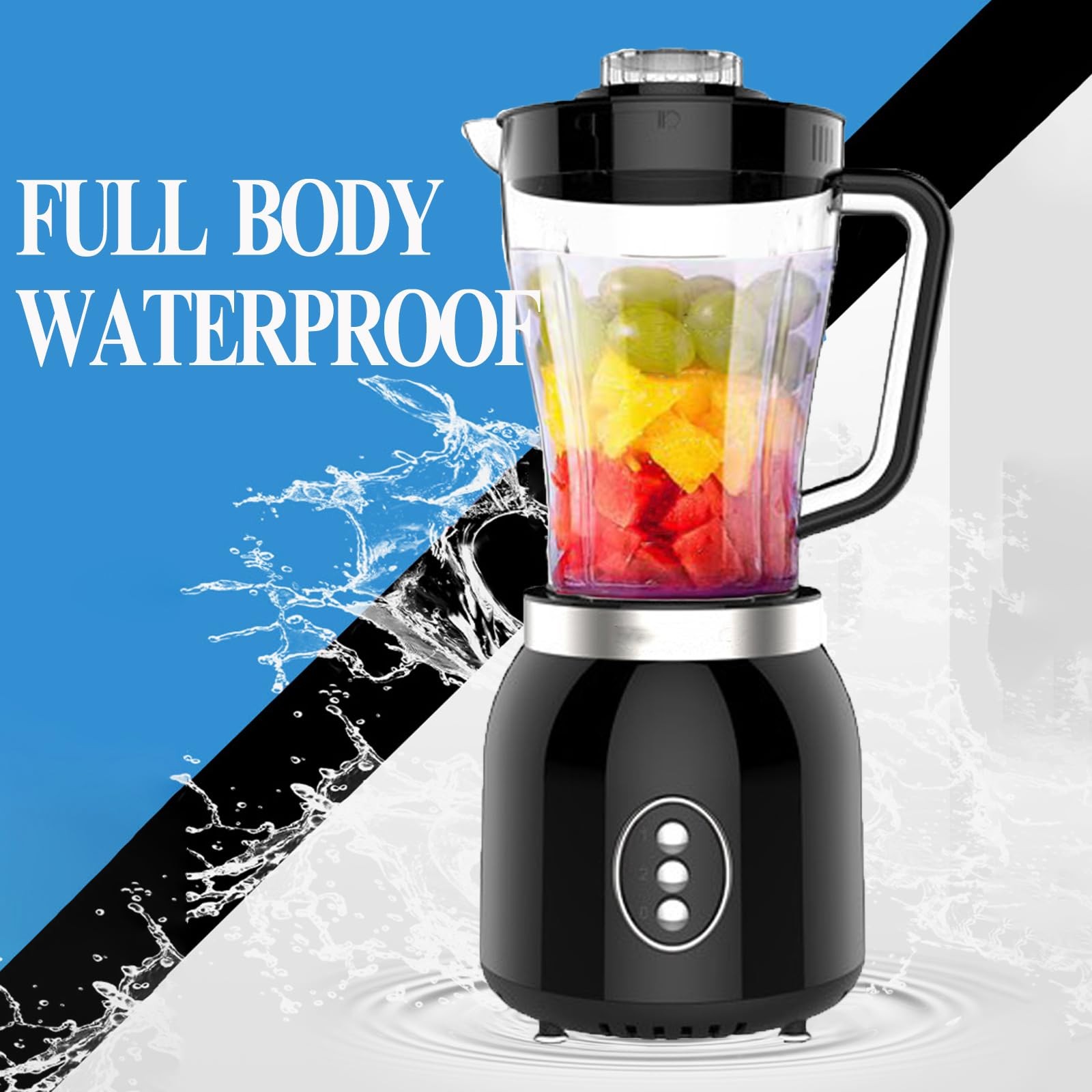 Grinder Blender and Food Processor for Kitchen, 4 Functions for Shakes and Sm…