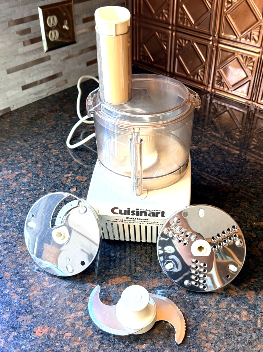 VTG Cuisinart Food Processor Robot Coupe CFP-9 White Tested
