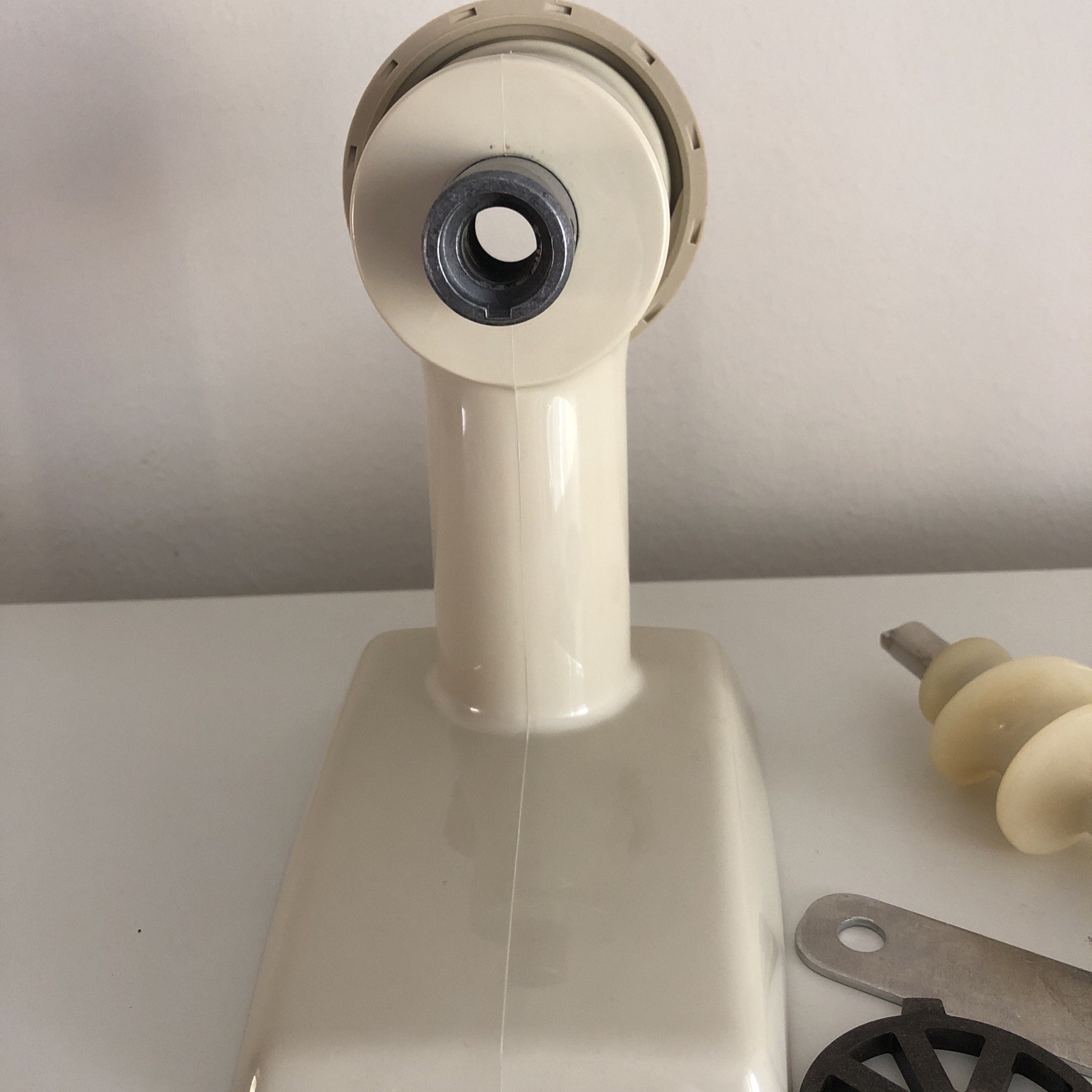 Oster Regency Kitchen Center Meat Grinder Attachment Parts & Food Pusher Vintage
