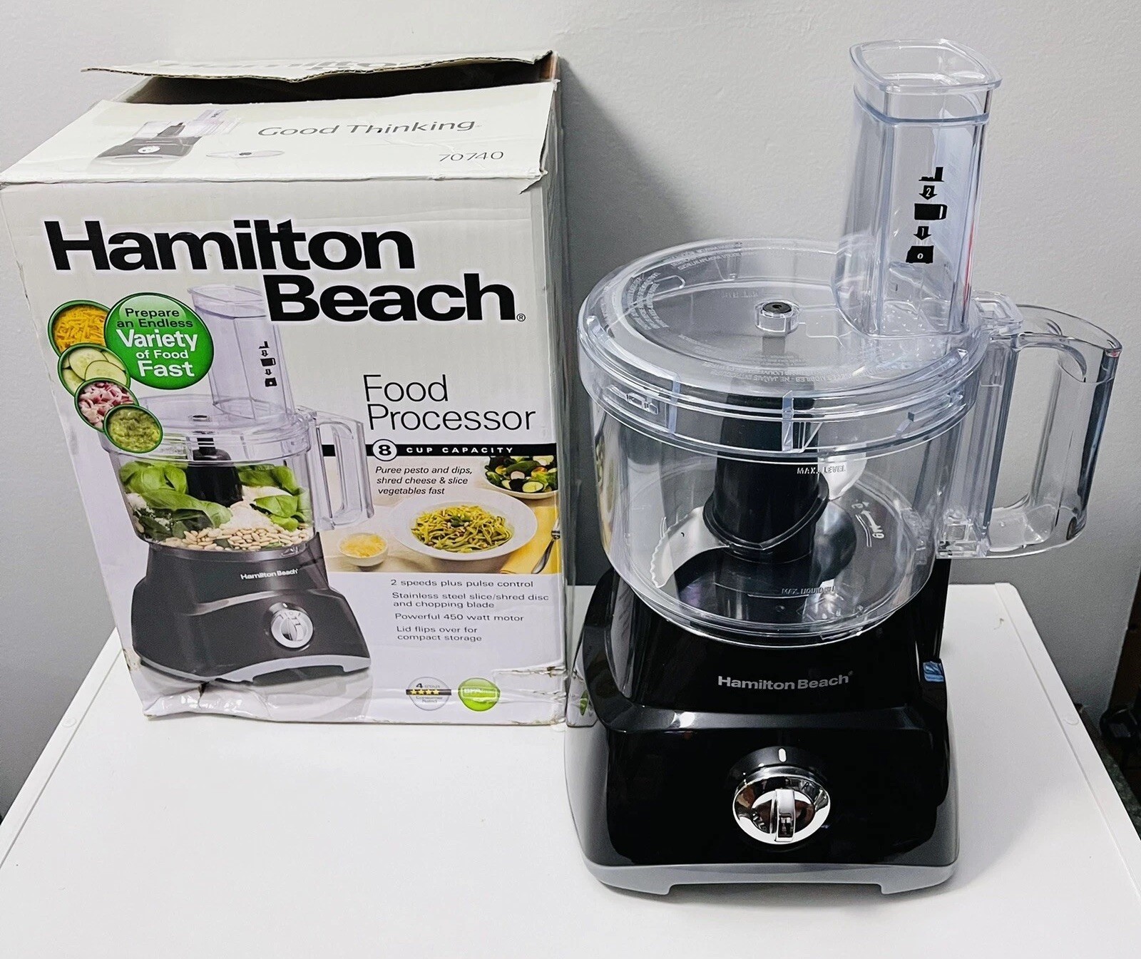 Hamilton Beach 2 Speed + Pulse Control Food Processor 70740 New/Open Box *READ