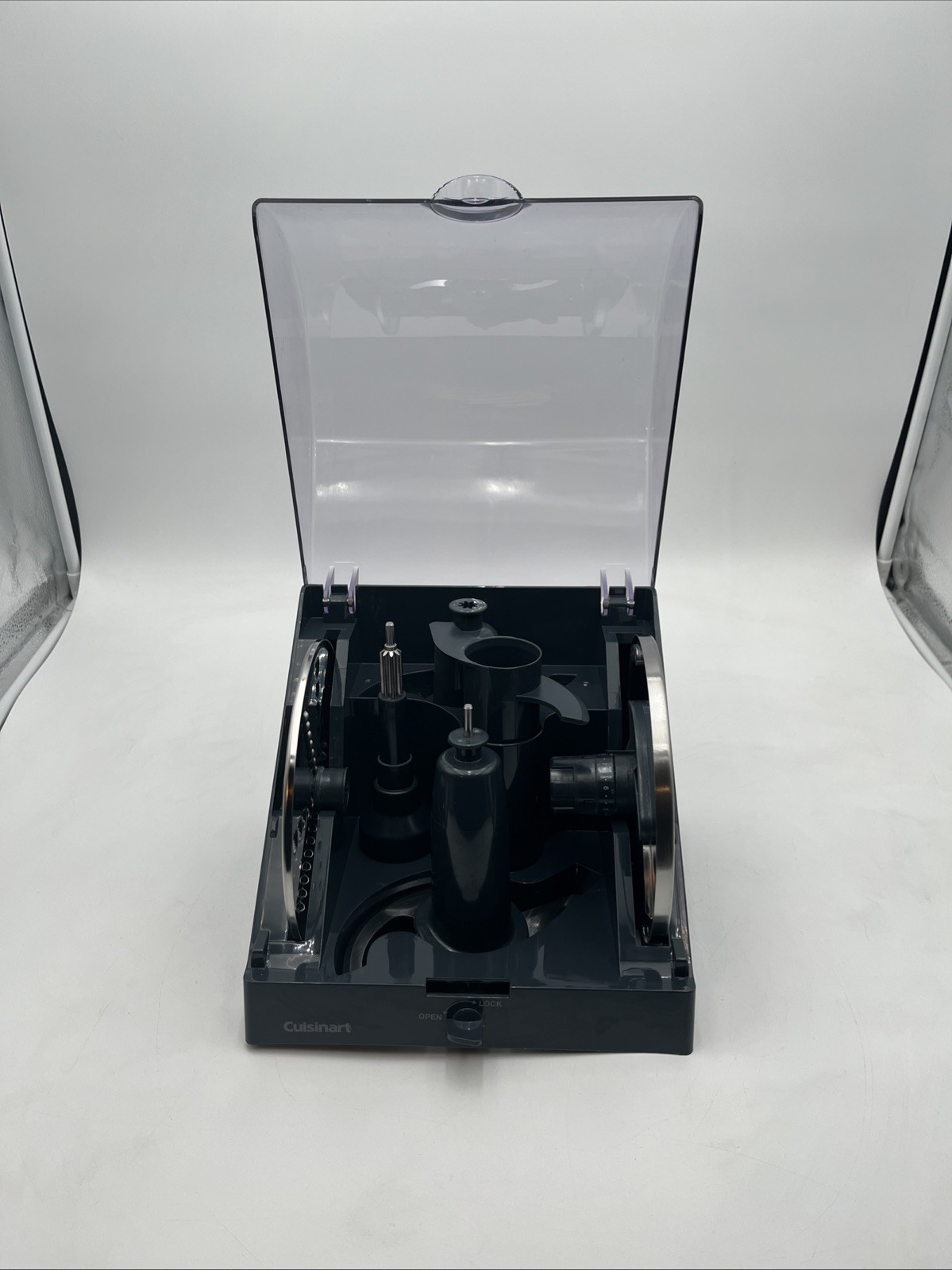 Cuisinart 13 Cup Food Processor CFP-26SVPC Accessory Storage Case w Accessories
