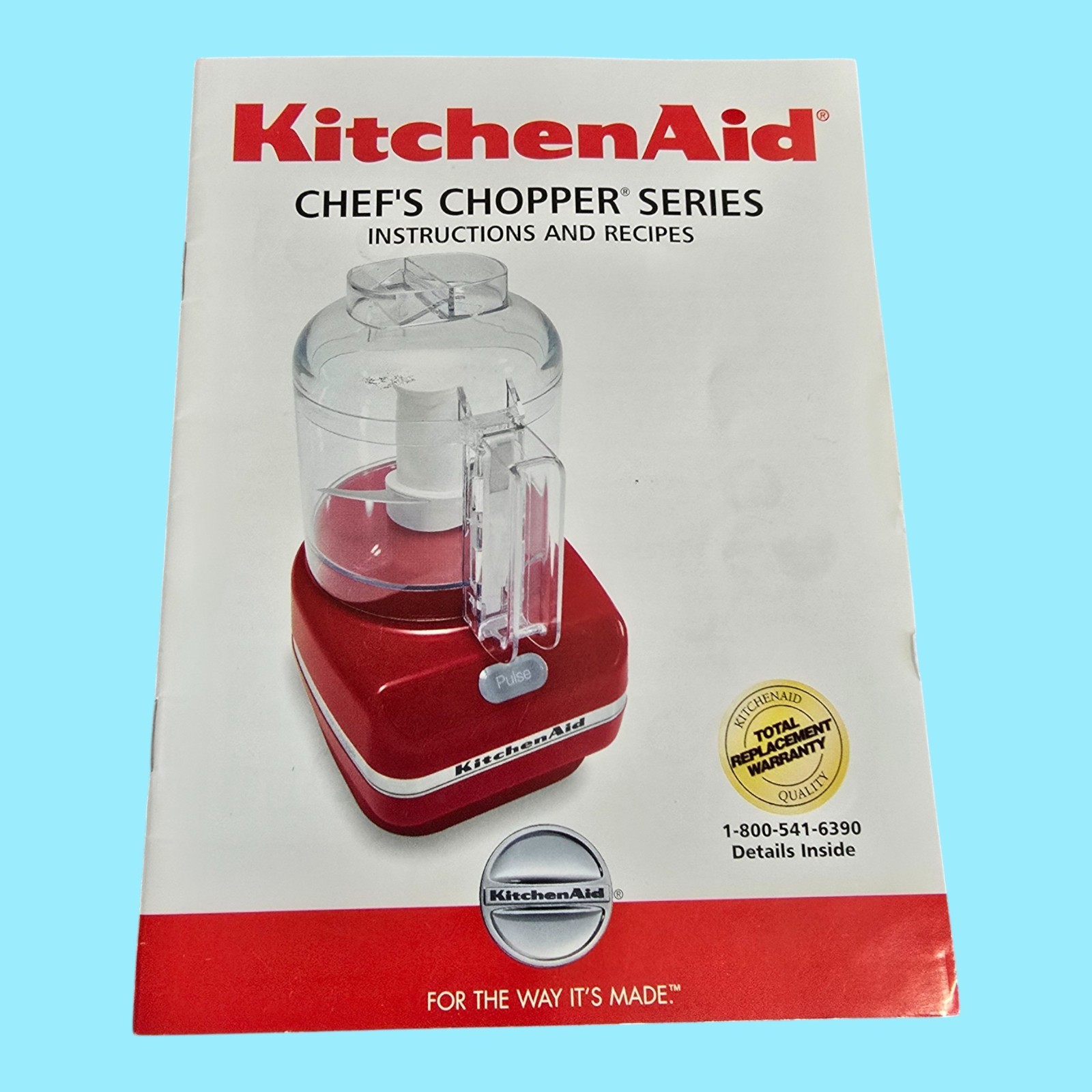 Kitchen Aid Chef’s Chopper Series Food Processor KFC3100 Chrome TESTED & WORKS!