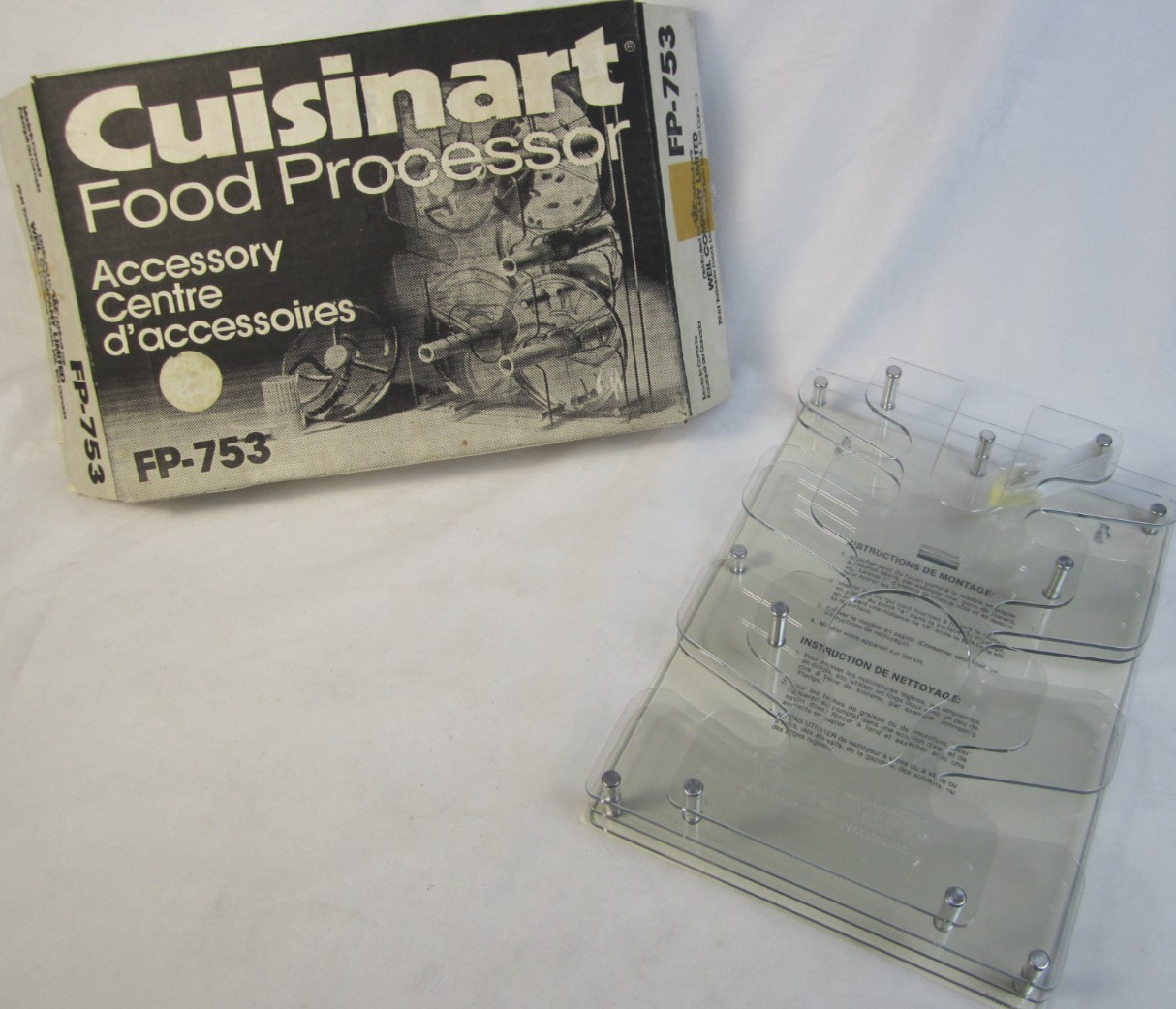 Cuisinart DLC-10E or DLC-8E Food Processor Wall/Counter Accessory Centre Storage