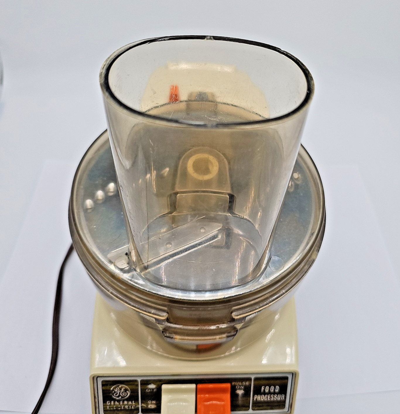 General Electric Food Processor D1FP1-4200 Pulse Vintage GE Tested Works Retro
