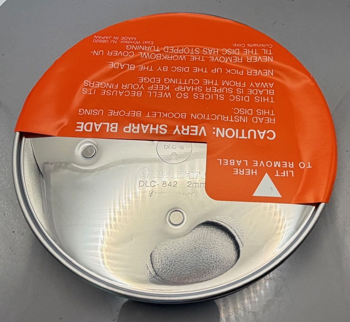 Cuisinart Thin Slicing Disc DLC-842 2mm DLC-8-2 Replacement Part Japan New