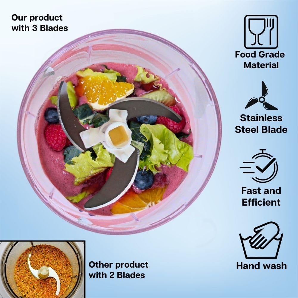 Easy String Pull Food Chopper | Manual Food Processor for Chopping, Dicing, and