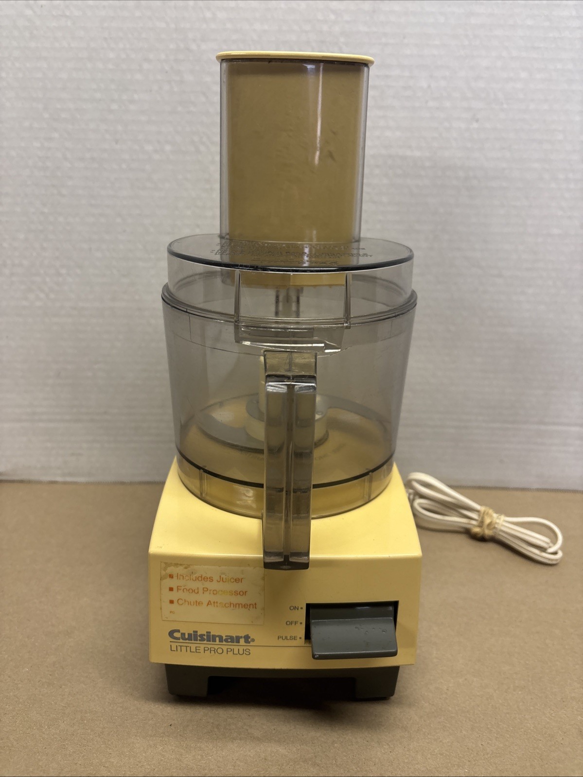 Vintage Cuisinart Little Pro Plus Food Processor Tested & Works