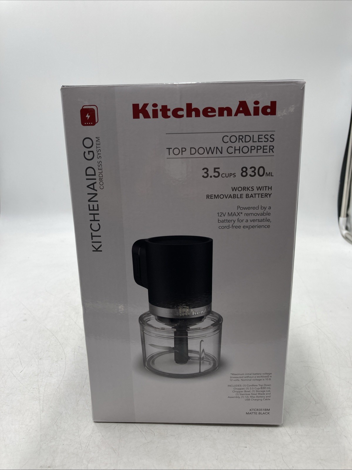 KitchenAid KitchenAid Go Cordless Top Down Chopper – battery included