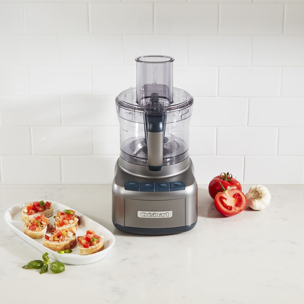 Cuisinart Elemental 8-Cup 350 Watts Food Processor BPA Free GunMetal FP-8GM – Op
