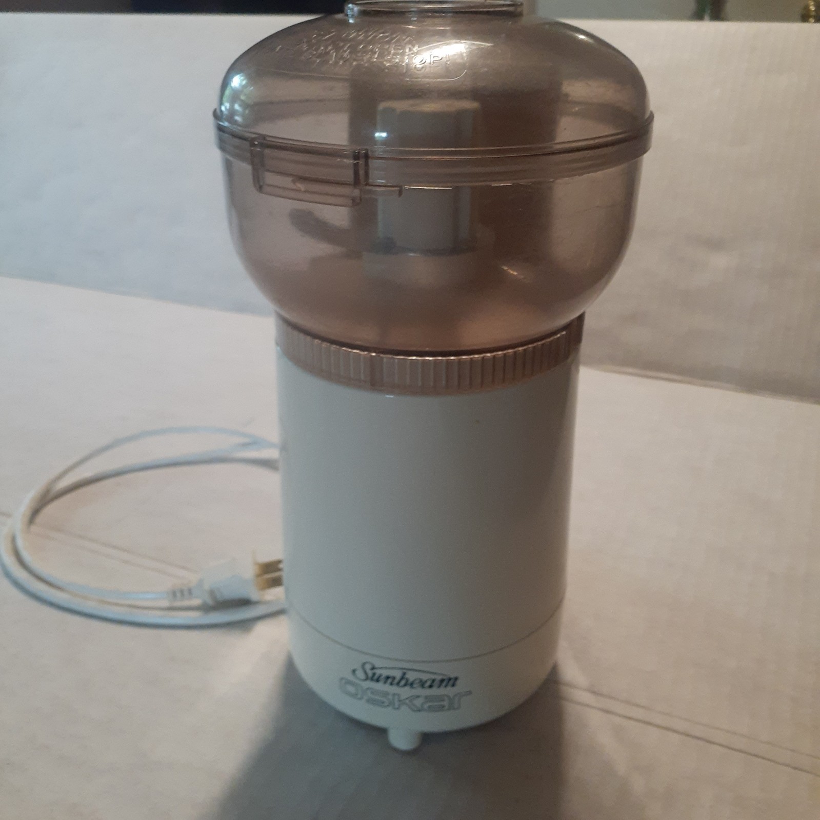 Sunbeam OSKAR Plus 14081 Cream Food Processor Vintage Chopper France Made Comple