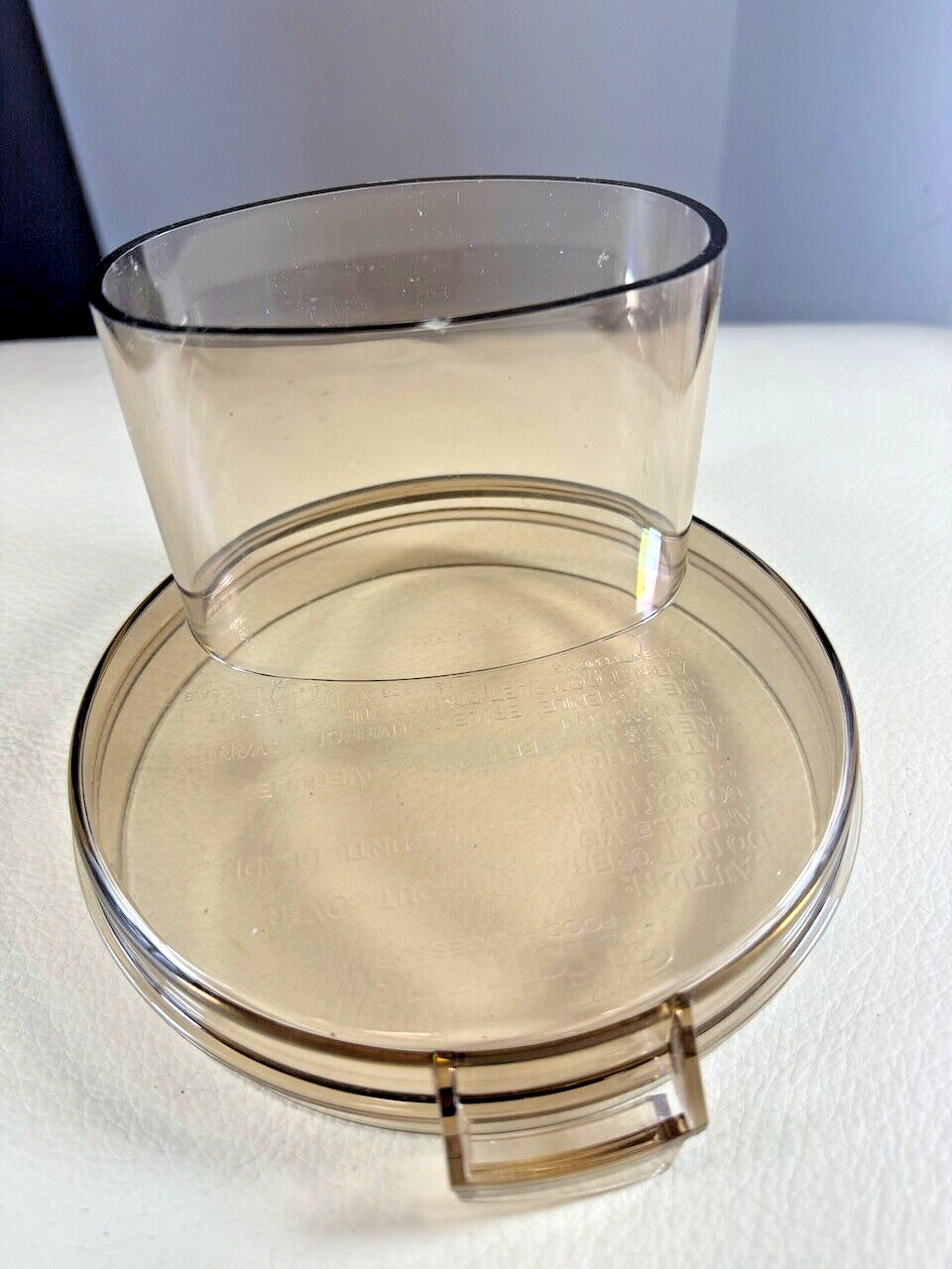 Cuisinart DLC-10E Food Processor Lid Cover Amber Replacement OEM Made in USA