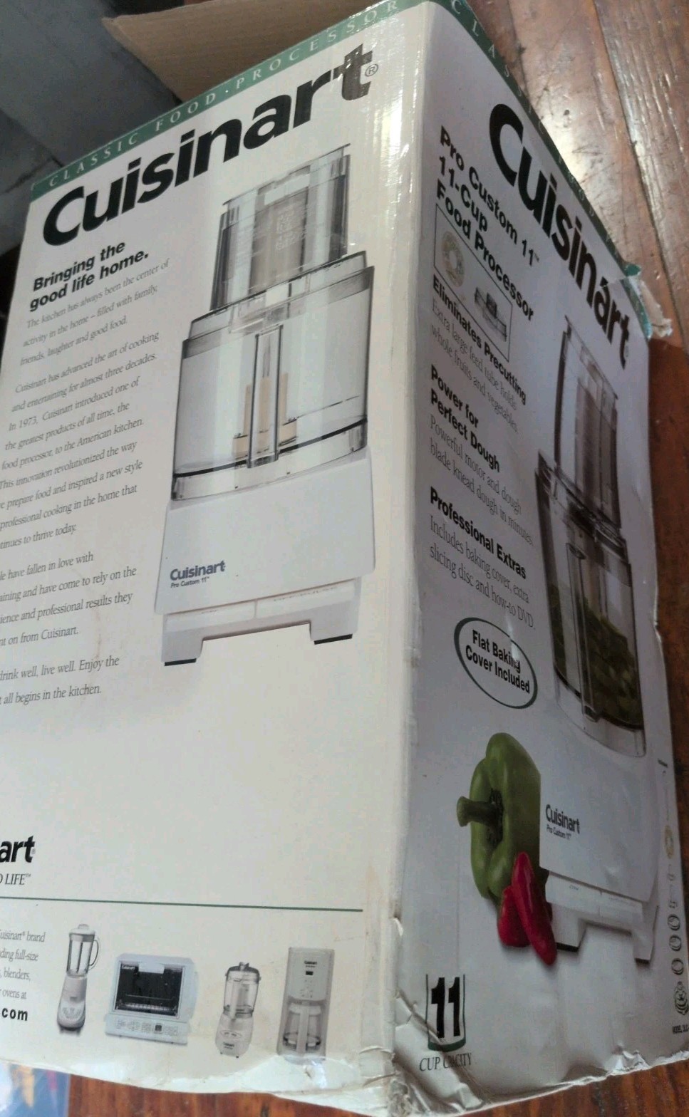 Cuisinart Food Processor Pro Custom 11 & Blades DLC-8S White New Open Box