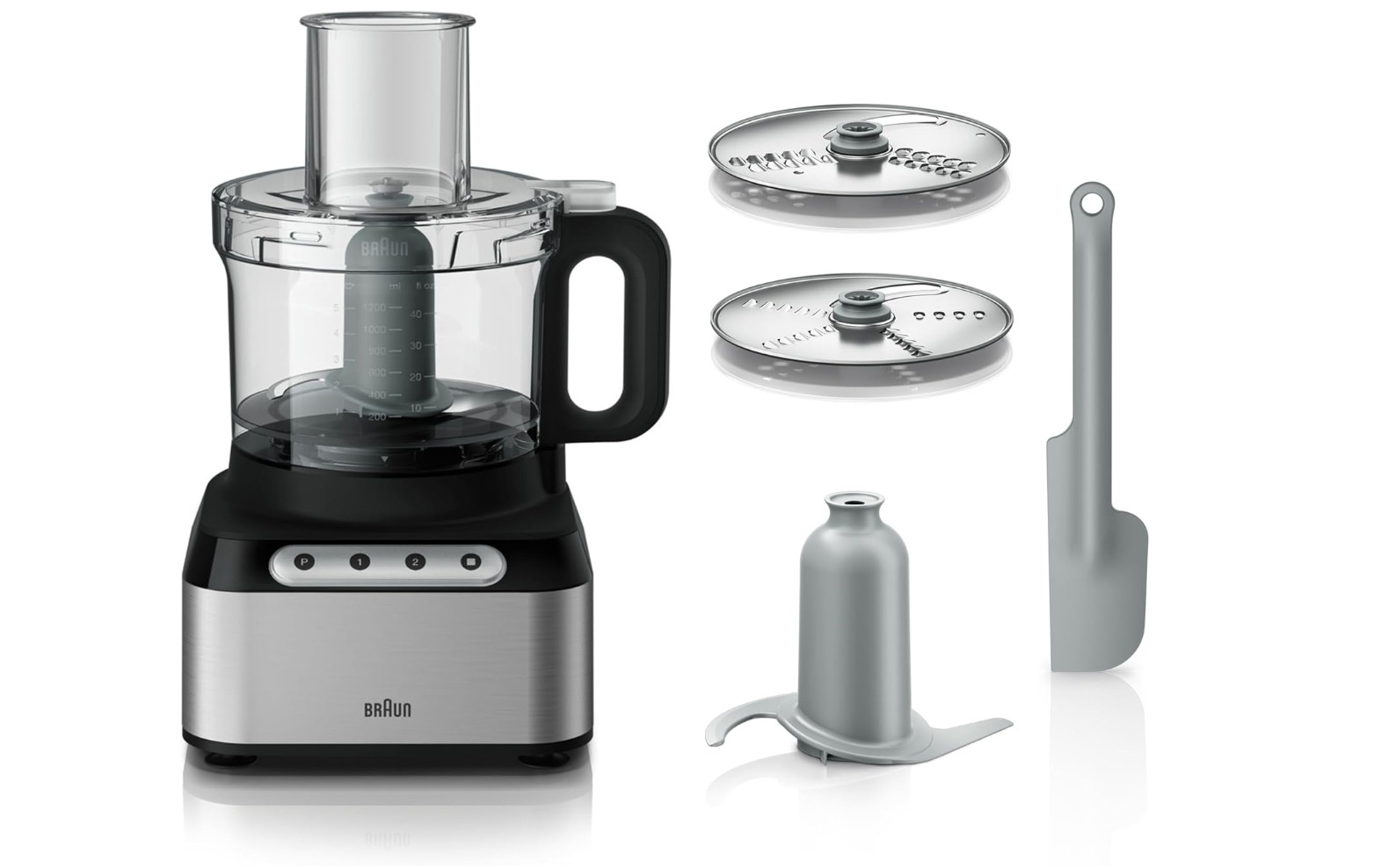 Braun FP3211 Easy Prep 8 Food Processor,Silver