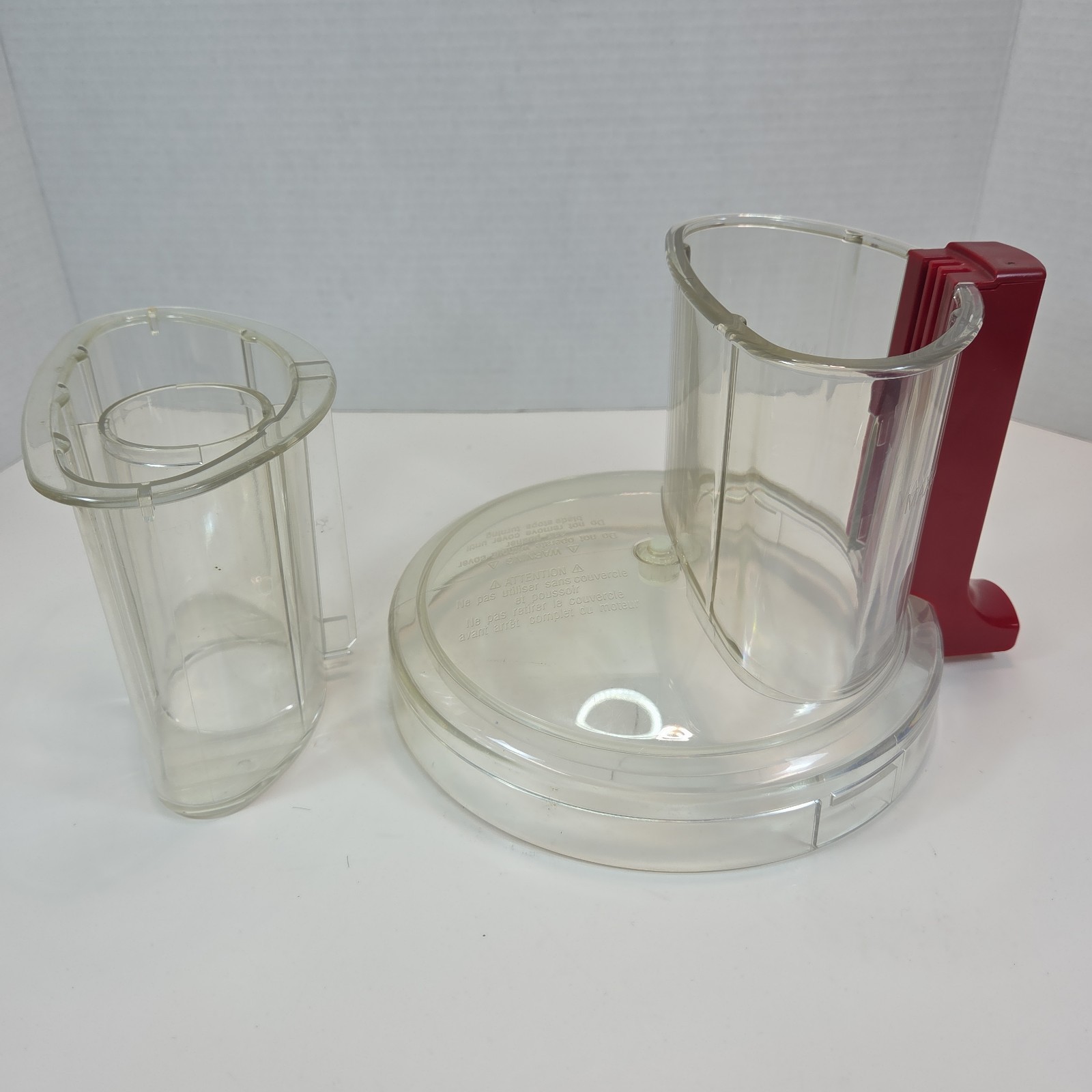 KitchenAid Replacement Lid and Sleeve Food Processor KFPW760 KFPW763 KFPM770 Red