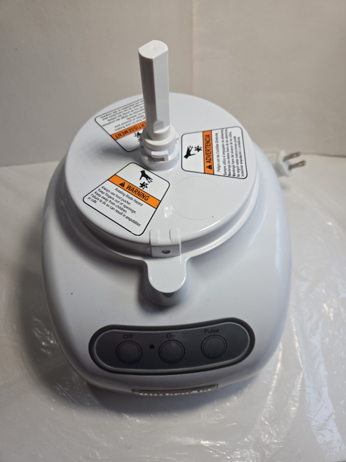 White Kitchen Aid Household Food Processor- Model KFP715WH2