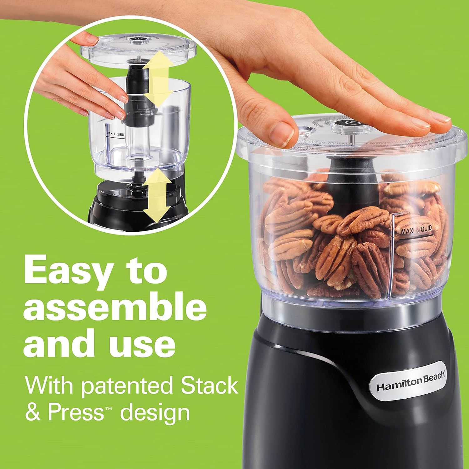 Hamilton Beach Electric Vegetable Chopper & Mini Food Processor 3-Cup 350 Watts