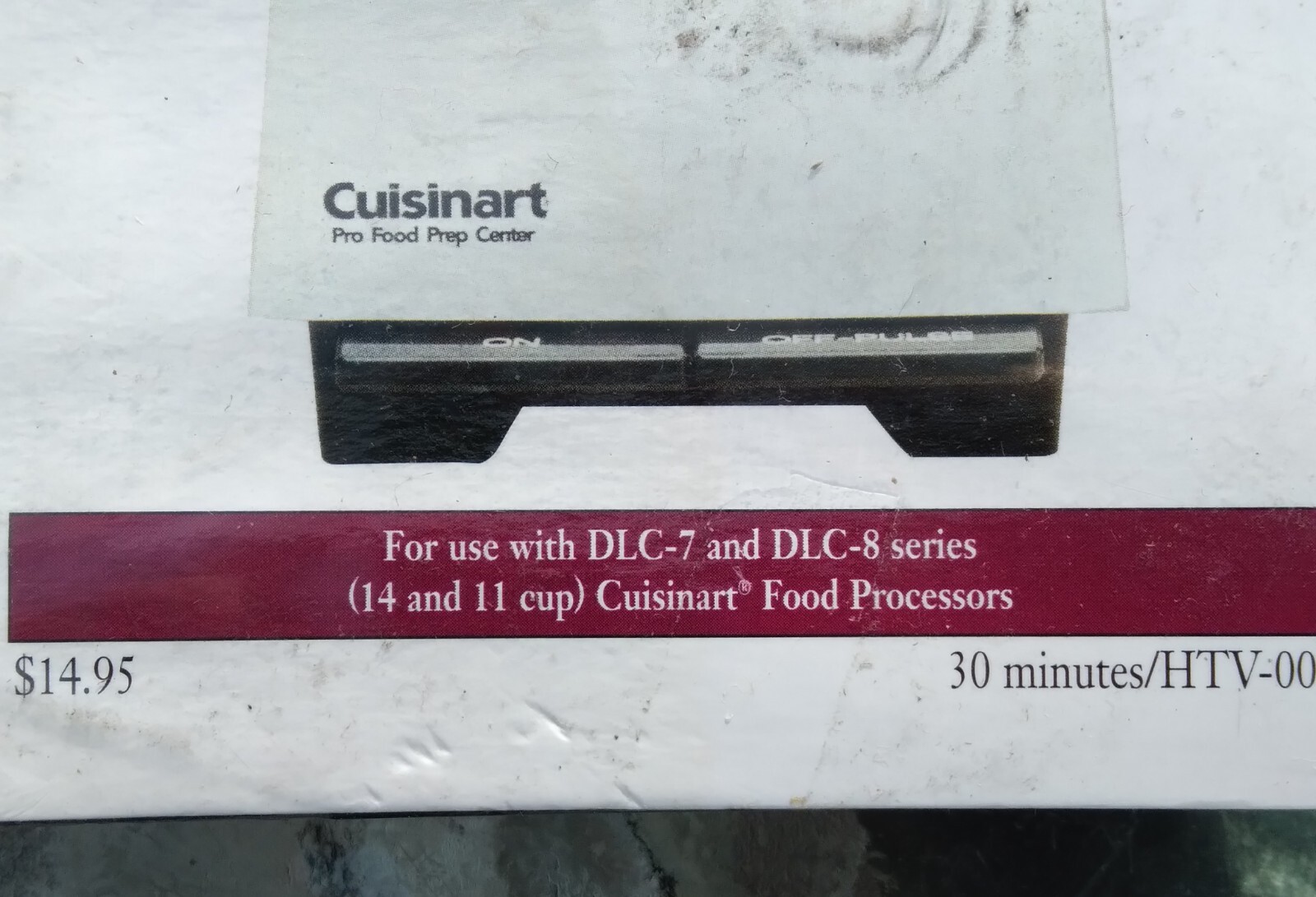 Misc. Lot of Cuisinart DLS-7&8 Food Processor Parts: Blades,Lid,Manual&Tape NEW!