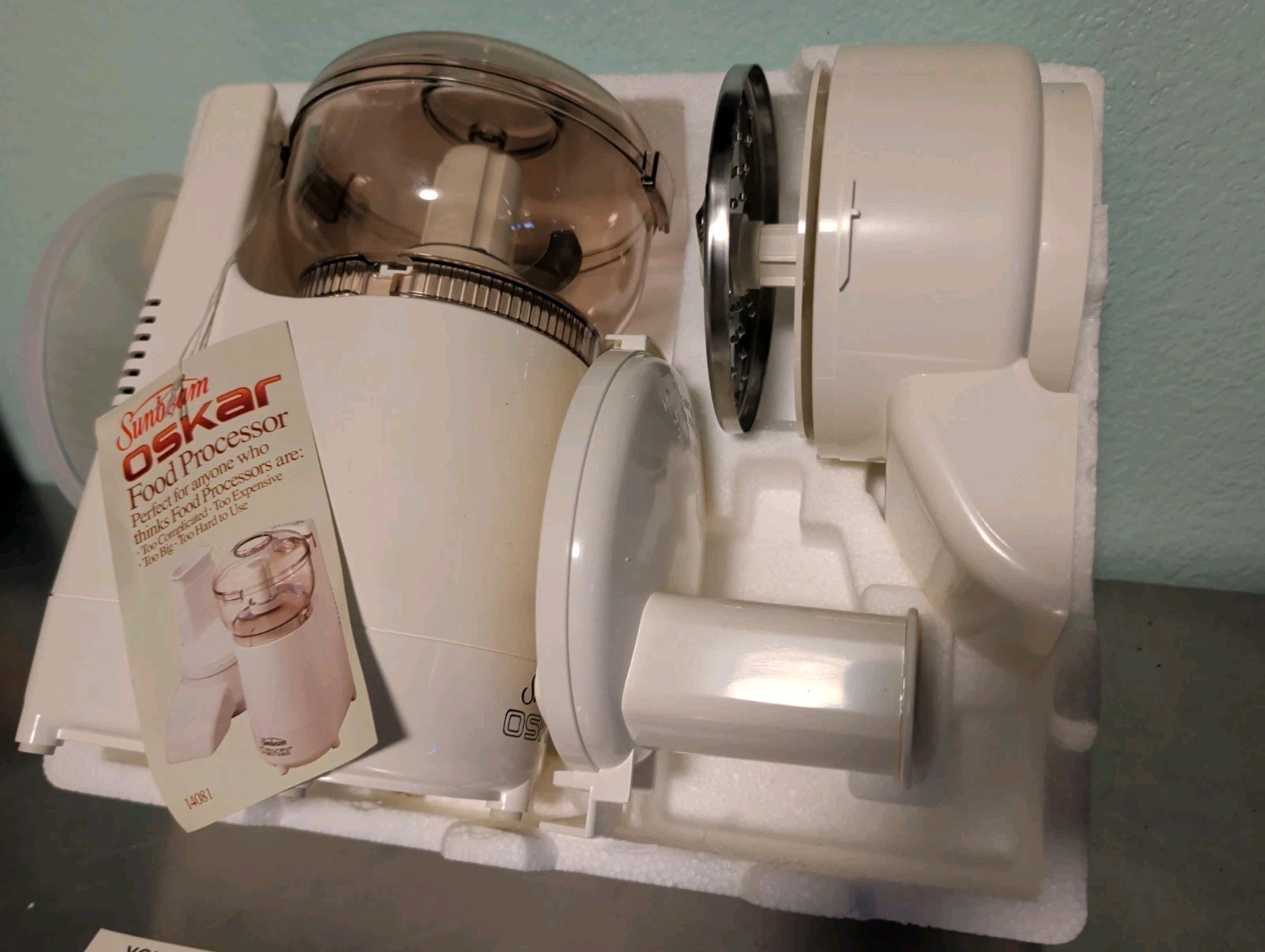 Sunbeam Oskar High Efficiency Food Processor 14081 White