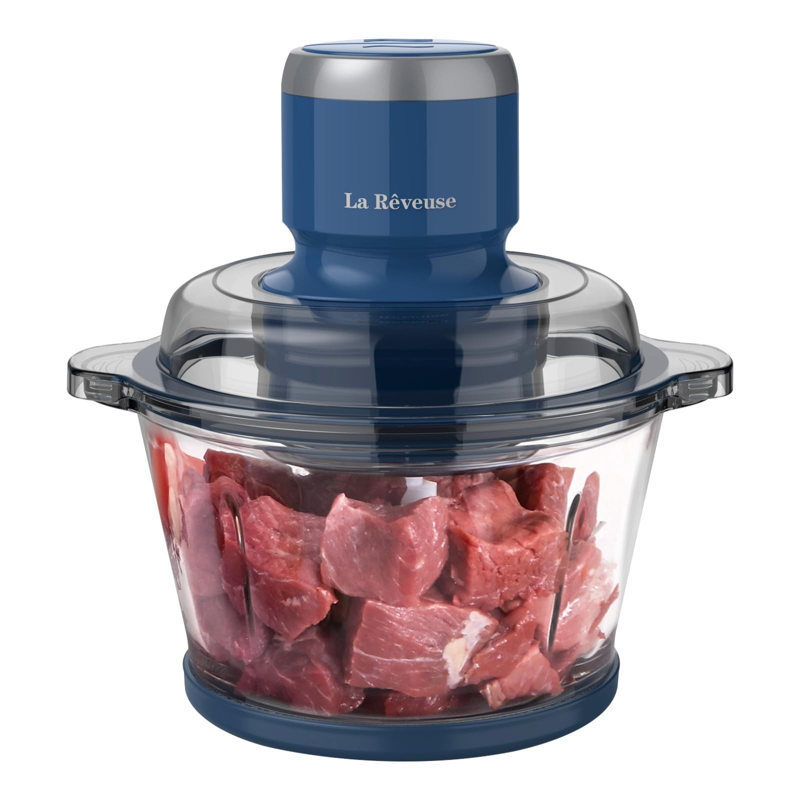 Food Processor,Electric Food Chopper with 7-Cup (1.7L) Glass Bowl, 4 Bi-Level…