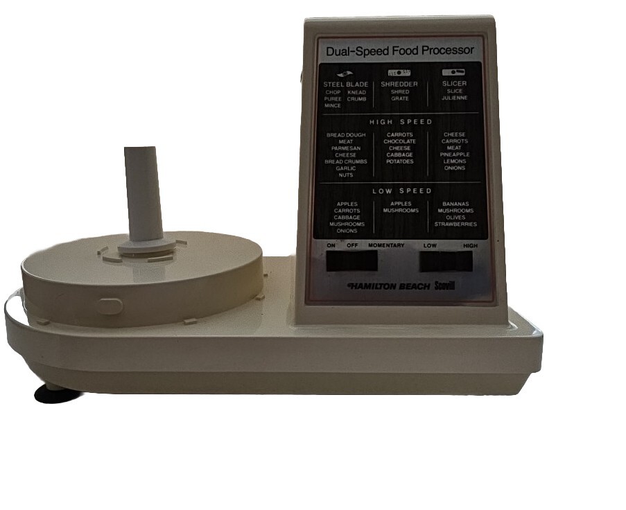 Hamilton Beach Scovill Dual Speed Food Processor-motor base unit Model 702-4