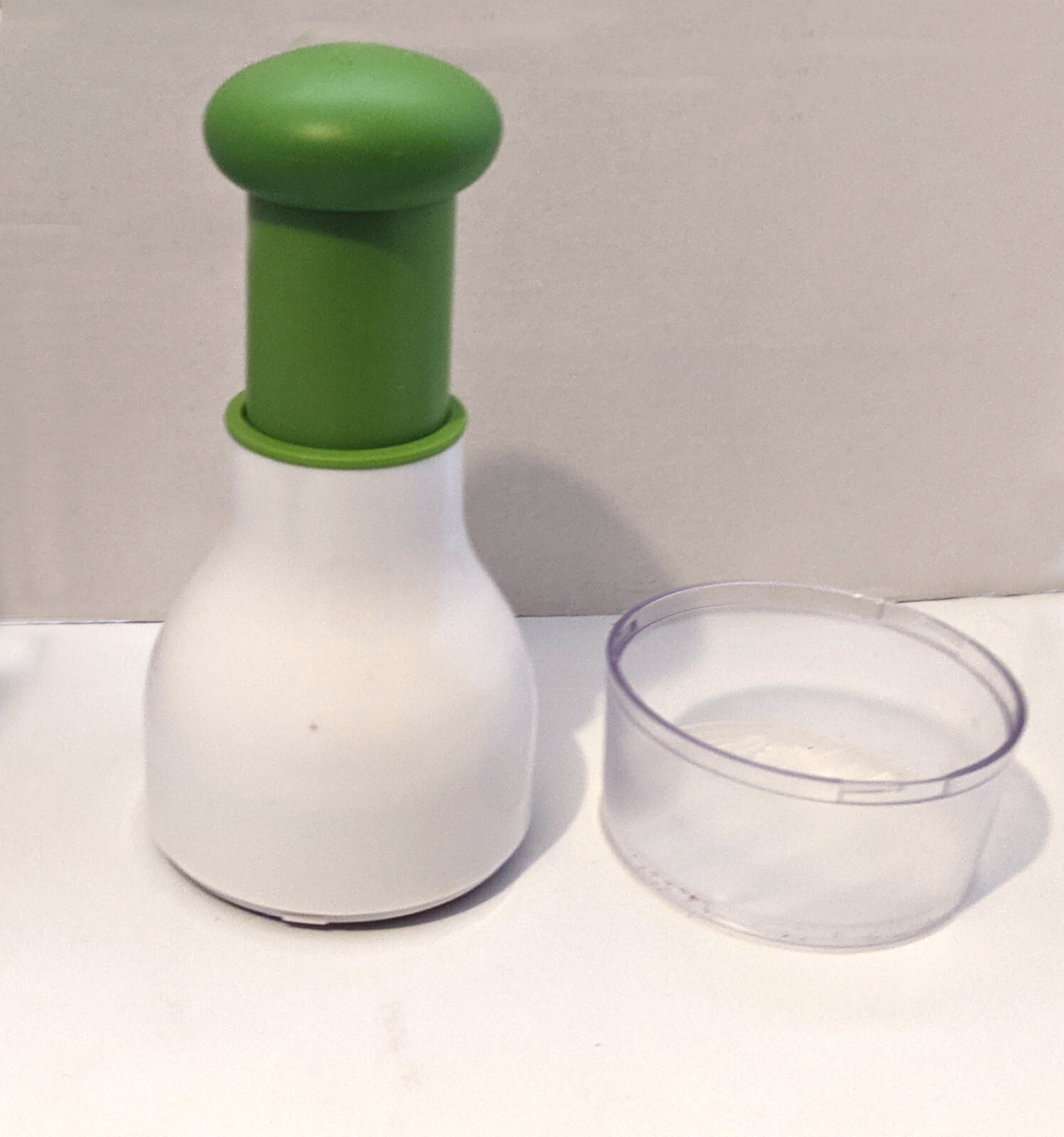 Food Chopper Vegetable Hand Nut Portable Kitchen Tools Green & White