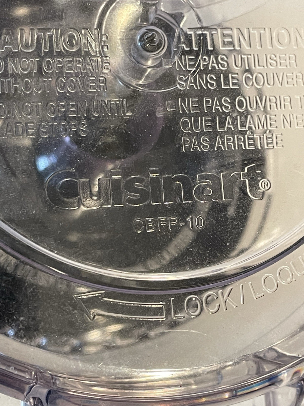 Cuisinart AFP-7 Smart Power Duet Food Processor Black Bowl Lid Pusher