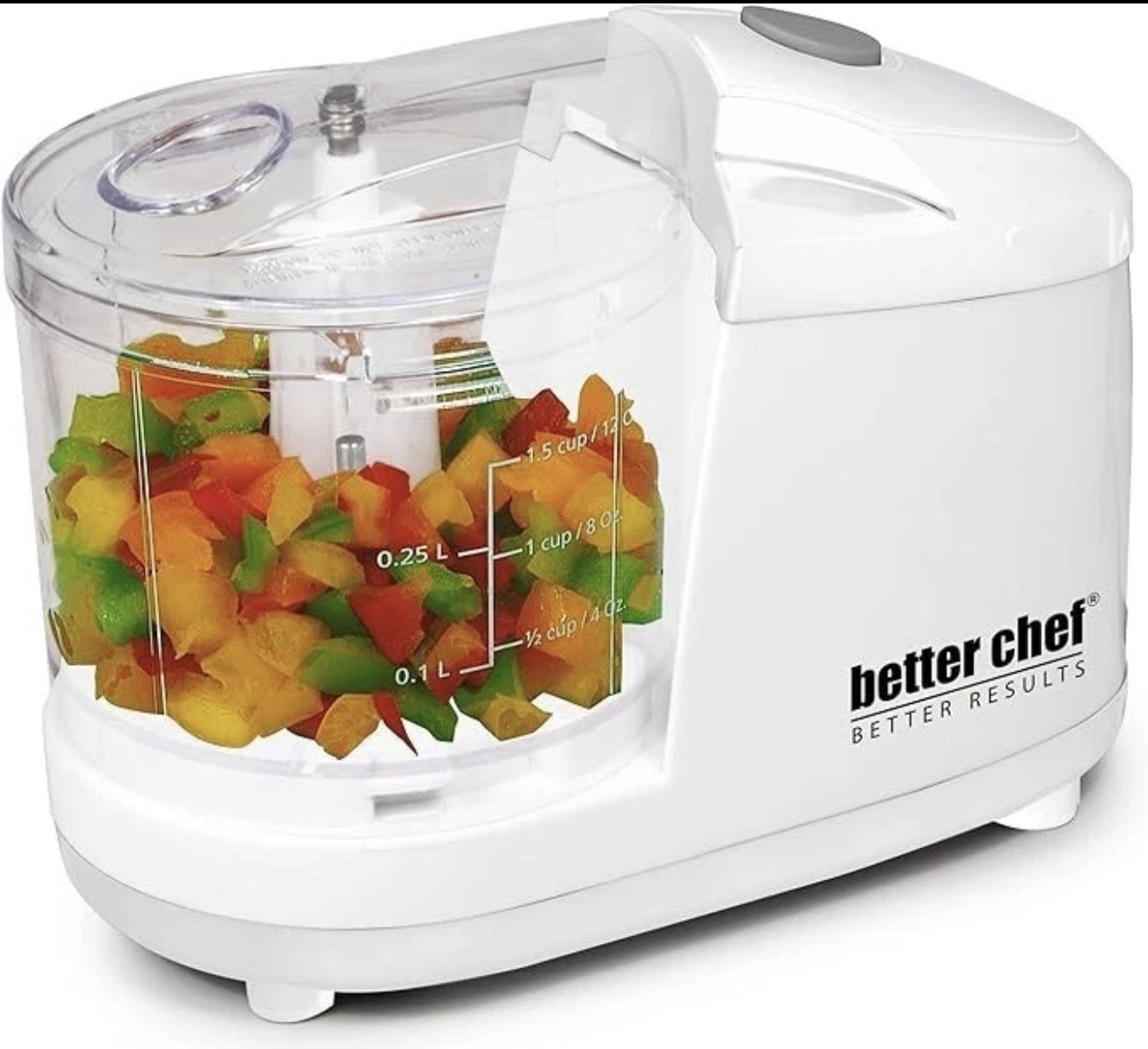 BETTER CHEF IM-840W Compact Chopper 1.5 Cup Mini FOOD PROCESSOR