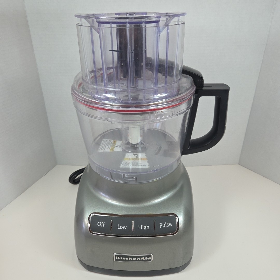 KitchenAid Food Processor KFP0922CU0 9 cup with one blade tested working EUC
