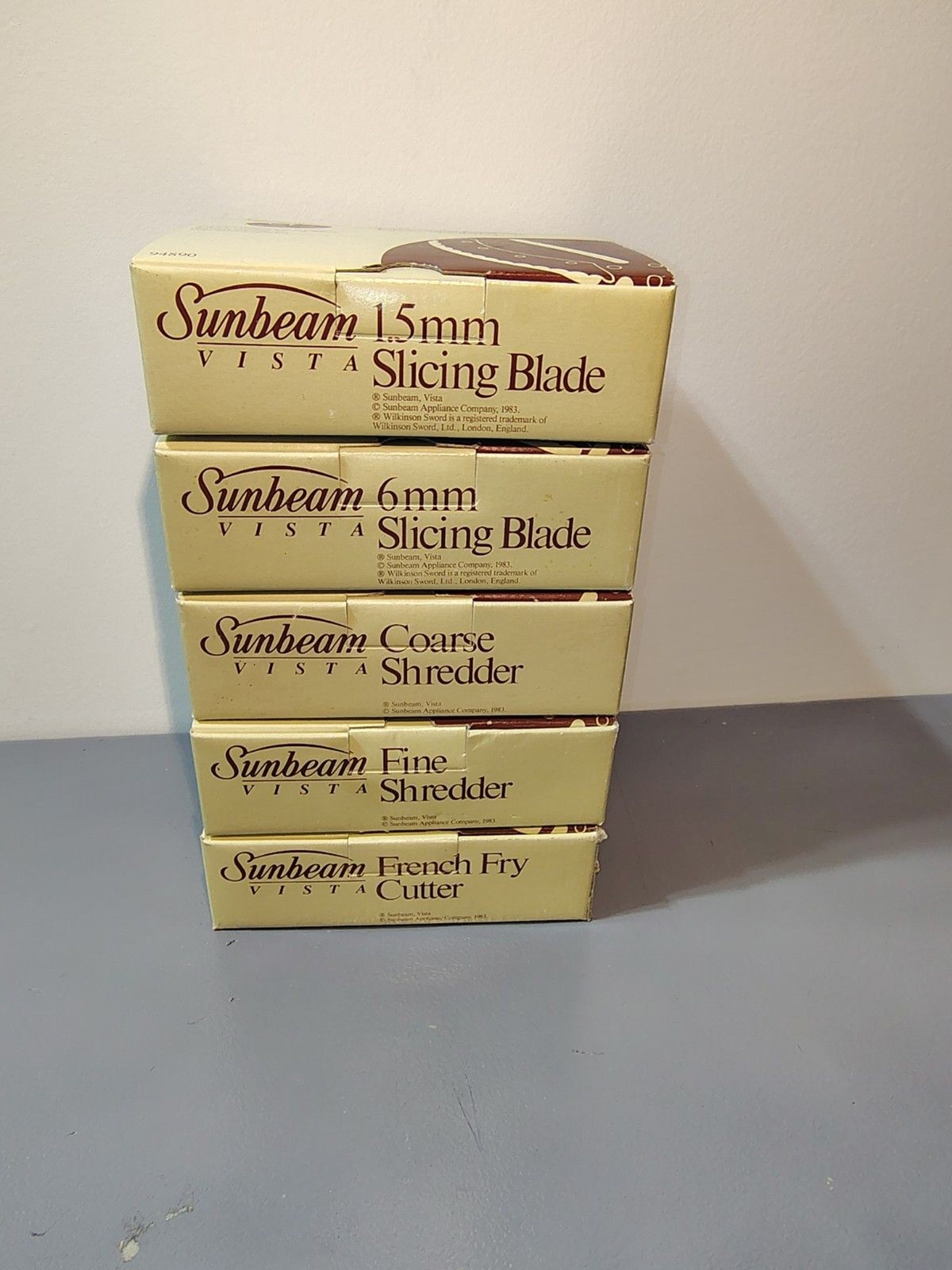 VTG Sunbeam Vista Professional Food Processor (ALL 5 Complete) Blade Assortment