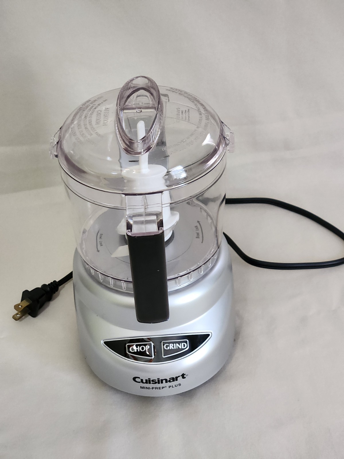 Cuisinart DLC-2A Mini-Prep Plus 4-Cup Food Chopper – Silver – Tested, Runs – EUC