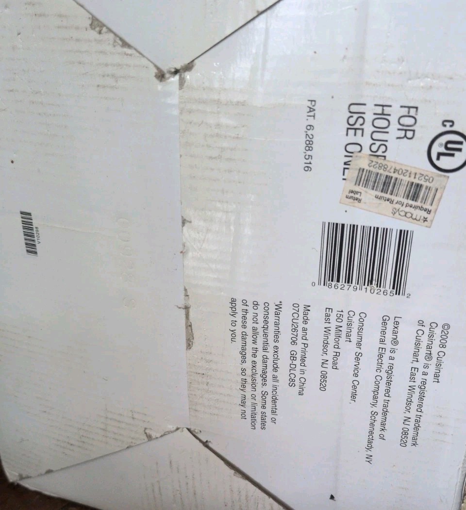 Cuisinart Food Processor Pro Custom 11 & Blades DLC-8S White New Open Box