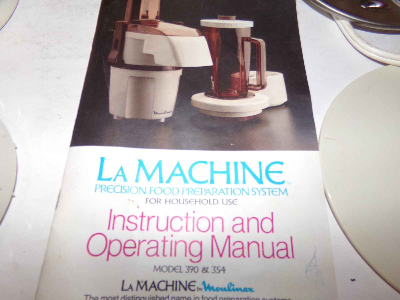 Vintage Moulinex La Machine Deluxe Food Processor Model 354