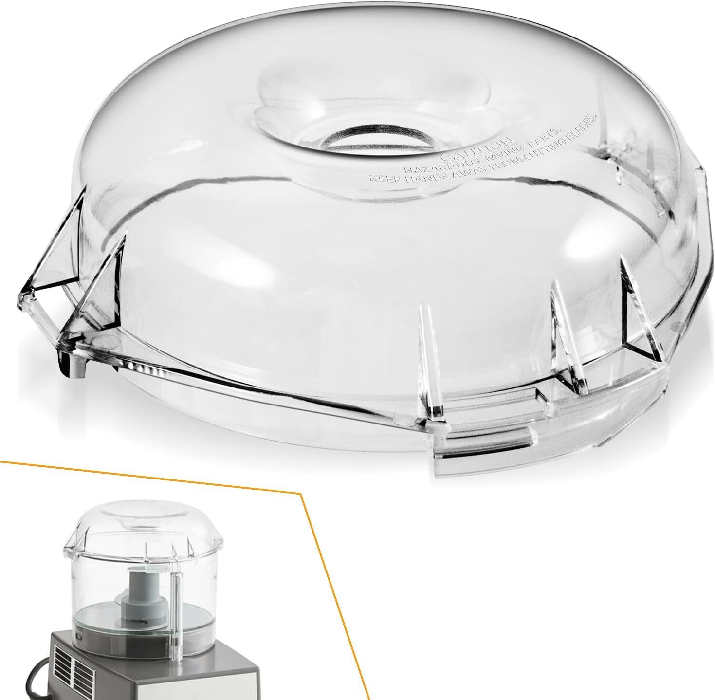 106458S Cutter Bowl Lid For Robot Coupe R2,R2B, R2 Dice, R2 Ultra Dice, R2N