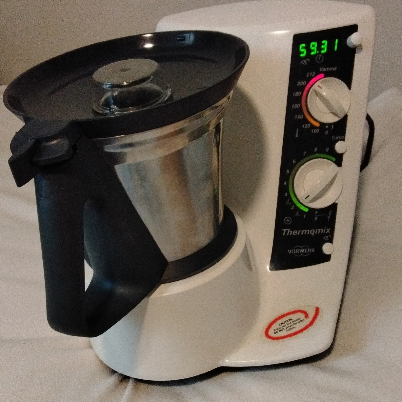 Vorwerk Thermomix TM21-1 Food Processor 2L Bowl Lid Blade 10-Speed Turbo 120V